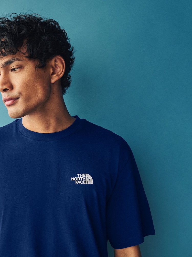 Синий - The North Face Essential Oversized T-Shirt - Image 4 of 4