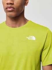 The North Face Green 24/7 Embossed Print Tech T-Shirt - Image 3 of 5
