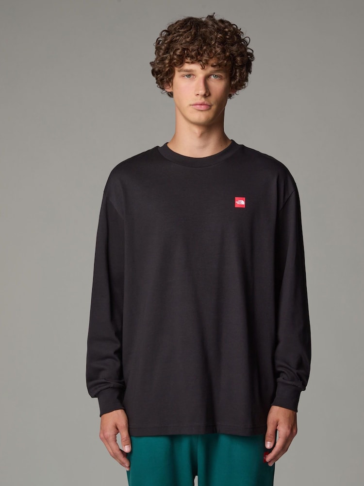 The North Face Black AXYS Oversized Long Sleeve T-Shirt - Image 1 of 3 The North Face Black AXYS Oversized Long Sleeve T-Shirt - Image 1 of 3