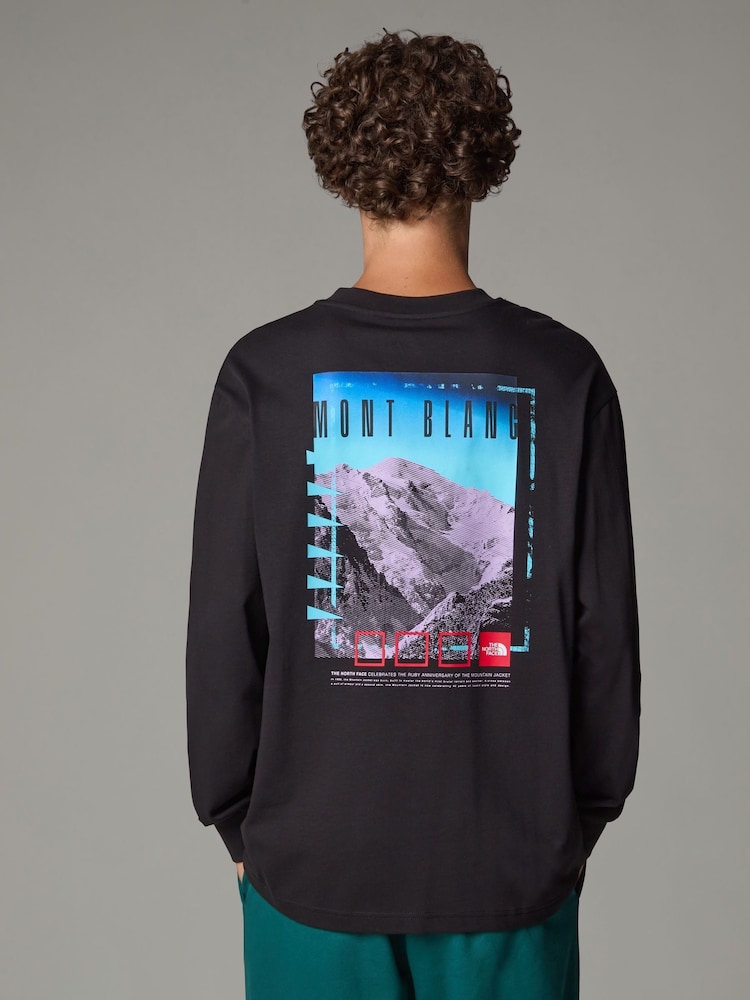 The North Face Black AXYS Oversized Long Sleeve T-Shirt - Image 2 of 3