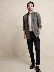 Banana Republic Black Authentic Slim Stretch Chinos - Image 2 of 3