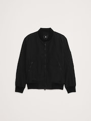 Banana Republic Black Water-Resistant Bomber Jacket - Image 5 of 5