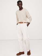 Banana Republic Beige Italian Merino Crew-Neck Jumper - Image 1 of 1