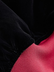 Rockett St George Black Velvet Embroidered Bomber Jacket - Image 8 of 8