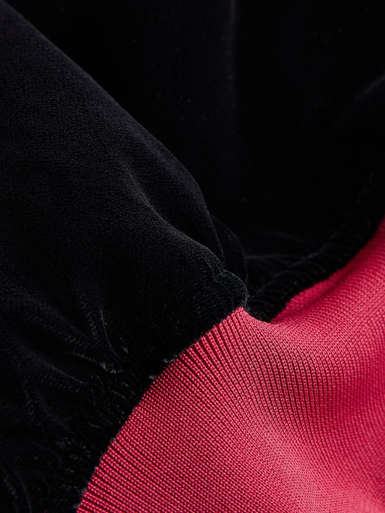 Rockett St George Black Velvet Embroidered Bomber Jacket - Image 8 of 8