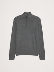 Banana Republic Pullover aus italienischer Merinowolle mit halbem Reißverschluss - Bild 5 von 5