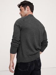 Banana Republic Grey Italian Merino Cardigan Jumper - Image 2 of 4