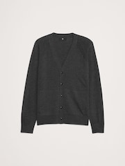 Banana Republic Grey Italian Merino Cardigan Jumper - Image 4 of 4