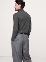 Banana Republic Grey Merino Wool Italian Turtle Neck Jumper - Image 2 of 4