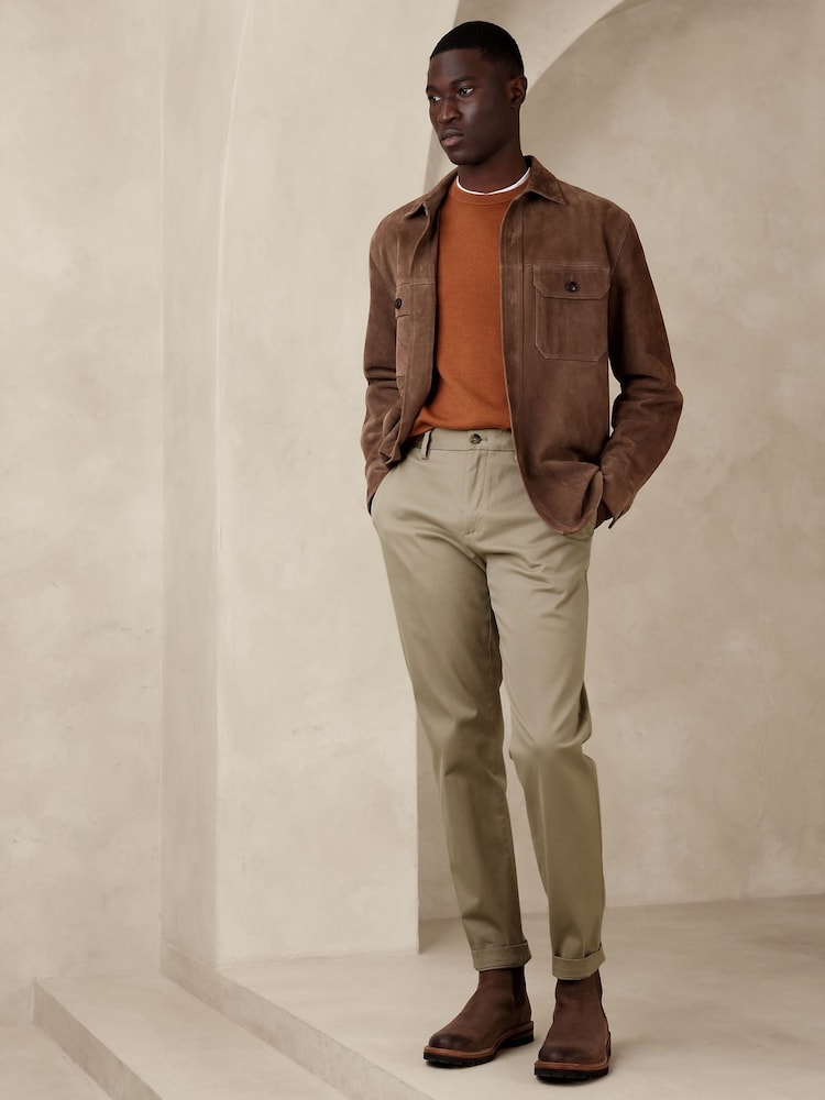 Banana Republic Beige Athletic Tapered Fit Chinos - Image 1 of 4 Banana Republic Beige Athletic Tapered Fit Chinos - Image 1 of 4