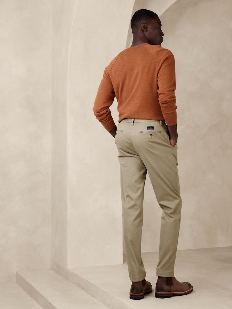 Banana Republic Beige Athletic Tapered Fit Chinos - Image 2 of 4 Banana Republic Beige Athletic Tapered Fit Chinos - Image 2 of 4