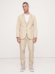 Banana Republic Итальянские чиносы с плиссированным кропом Стрейчевый - Изображение 2 из 6
