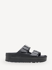 Birkenstock Black Arizona Papillio Leather Sandals - Image 1 of 3
