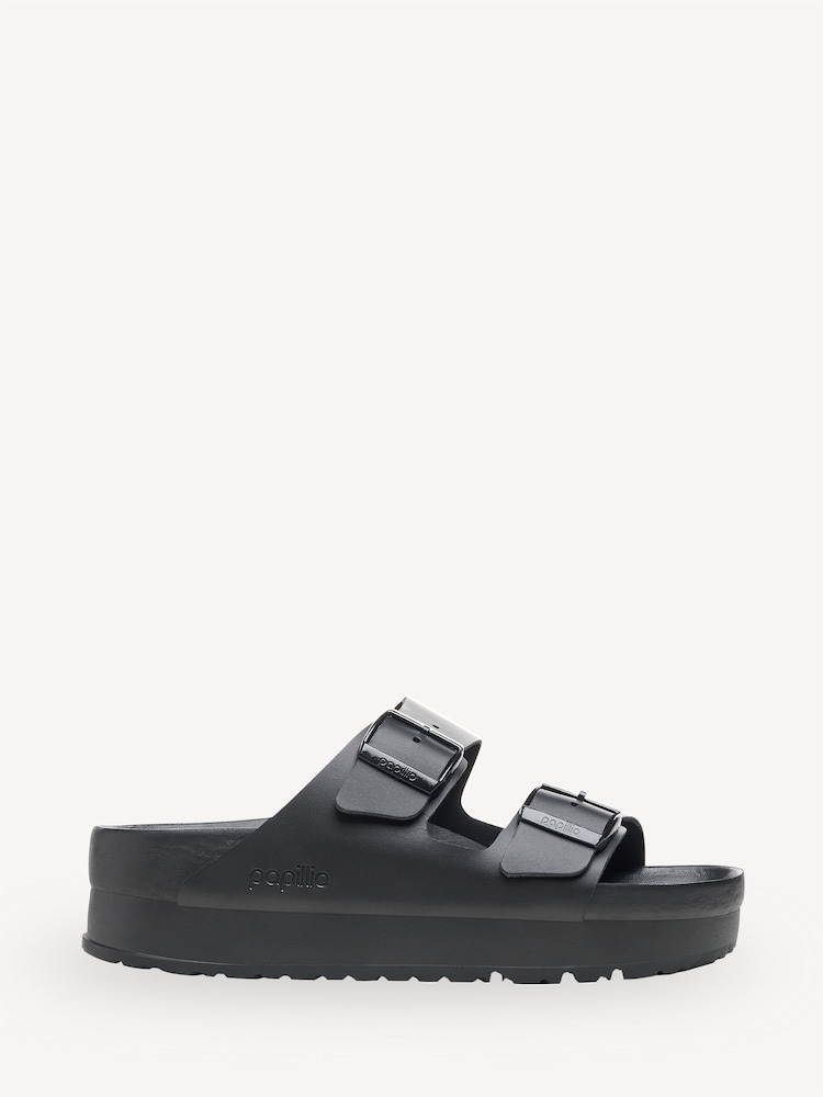 Birkenstock Black Arizona Papillio Leather Sandals - Image 1 of 3