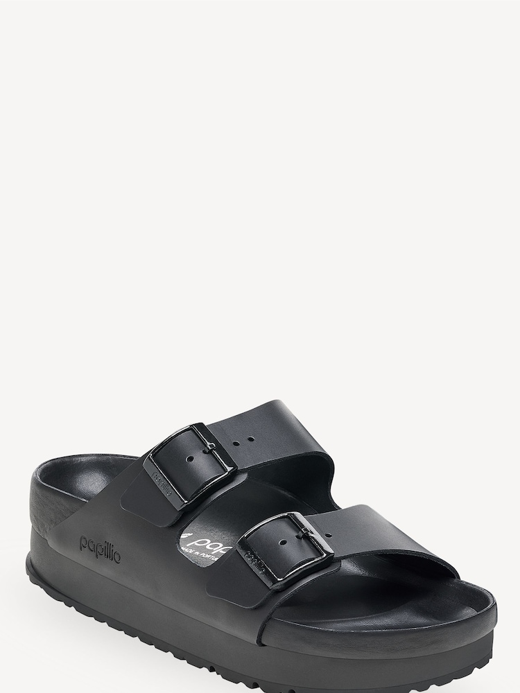 Birkenstock Black Arizona Papillio Leather Sandals - Image 2 of 3