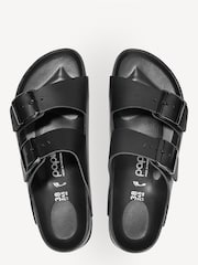Birkenstock Black Arizona Papillio Leather Sandals - Image 3 of 3