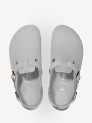 Birkenstock Green Tokio Nubuck Clogs - Image 3 of 3