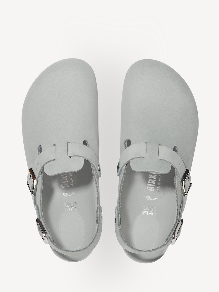 Birkenstock Green Tokio Nubuck Clogs - Image 3 of 3