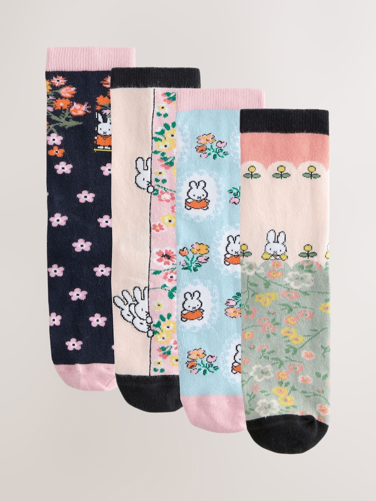 Cath Kidston Multi MIffy Socks 4 Pack - Image 1 of 12