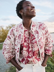 FatFace Floral Reversible Quilted Jacket - Bild 1 von 13