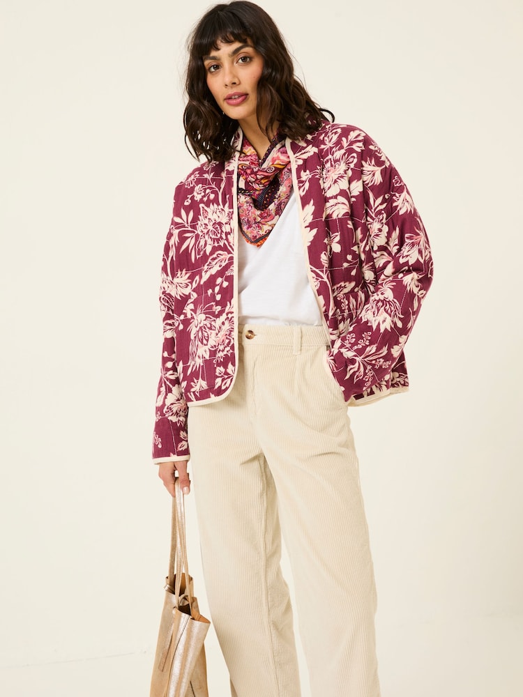 FatFace Floral Reversible Quilted Jacket - Bild 2 von 13