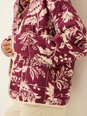 FatFace Floral Reversible Quilted Jacket - Bild 6 von 13