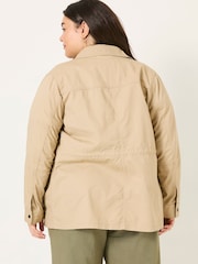 FatFace Laurie Stone 100% Cotton Field Jacket - Image 8 of 11