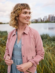 FatFace Sienna Pink Cord Jacket - Image 1 of 12