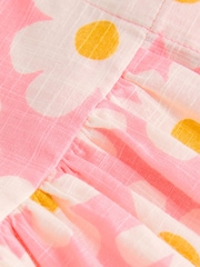 Pink Flower Button Through Summer Dress (3mths-10yrs) - Image 8 of 8