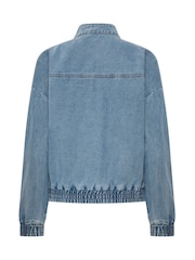 PixieGirl Petite Funnel Neck Trucker Jacket - Εικόνα 6 του 6