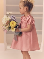 Soft Pink Taffeta Ruffle Party Dress (3mths-8yrs) - Image 2 of 7