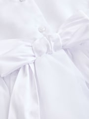 White Flower Girl Organza Dress (3mths-10yrs) - Image 8 of 8
