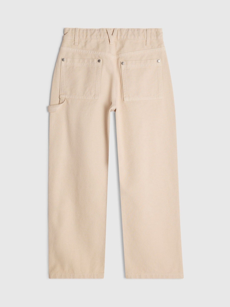 River Island Natural Carpenter Twill Trousers - Image 2 of 4