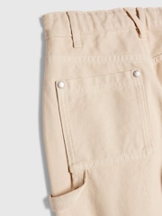 River Island Natural Carpenter Twill Trousers - Image 4 of 4