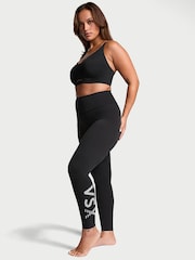 Victoria's Secret Black Graphic Full Length Elevate™ Leggings - Image 1 of 5