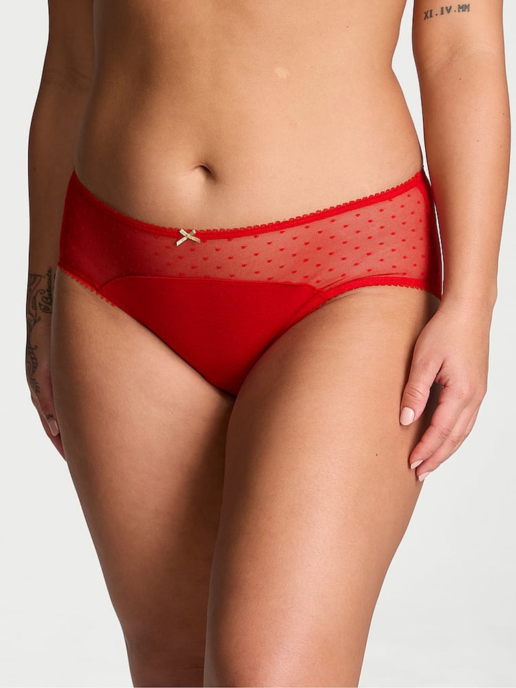 Victoria's Secret Lipstick Red Hipster Knickers - Image 1 of 2