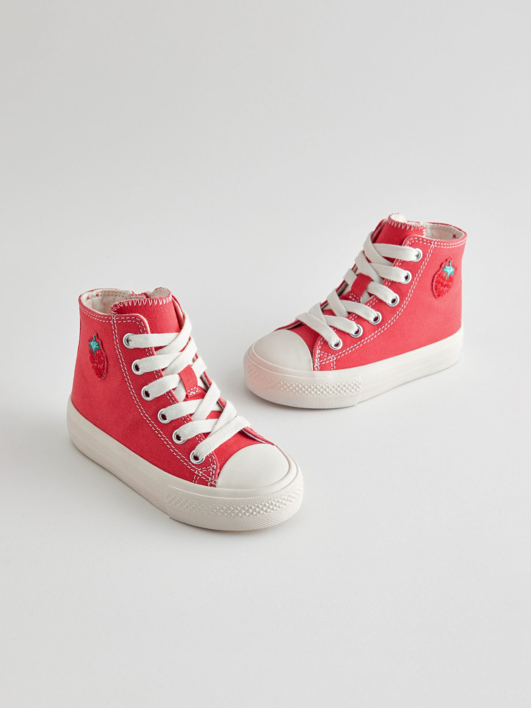 Red high top trainers outlet