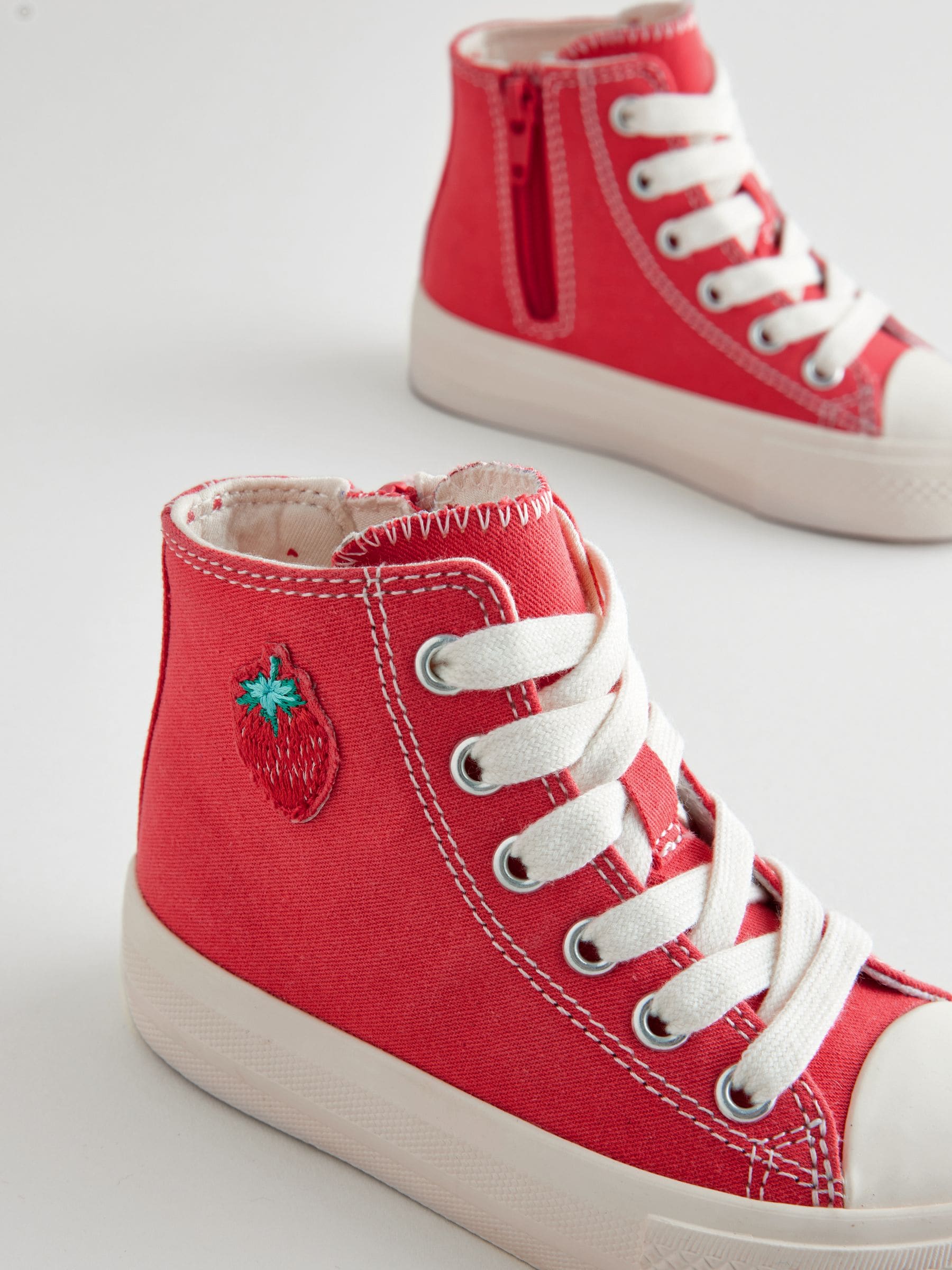 Red high top trainers discount