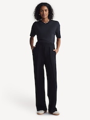 Varley Black The Wide Leg 30 Joggers - Image 6 of 9