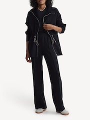 Varley Black The Wide Leg 30 Joggers - Image 7 of 9