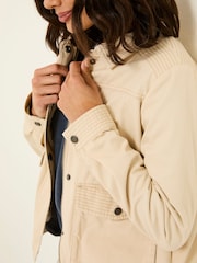 FatFace Sienna Light Stone Cropped Jacket - Image 5 of 11