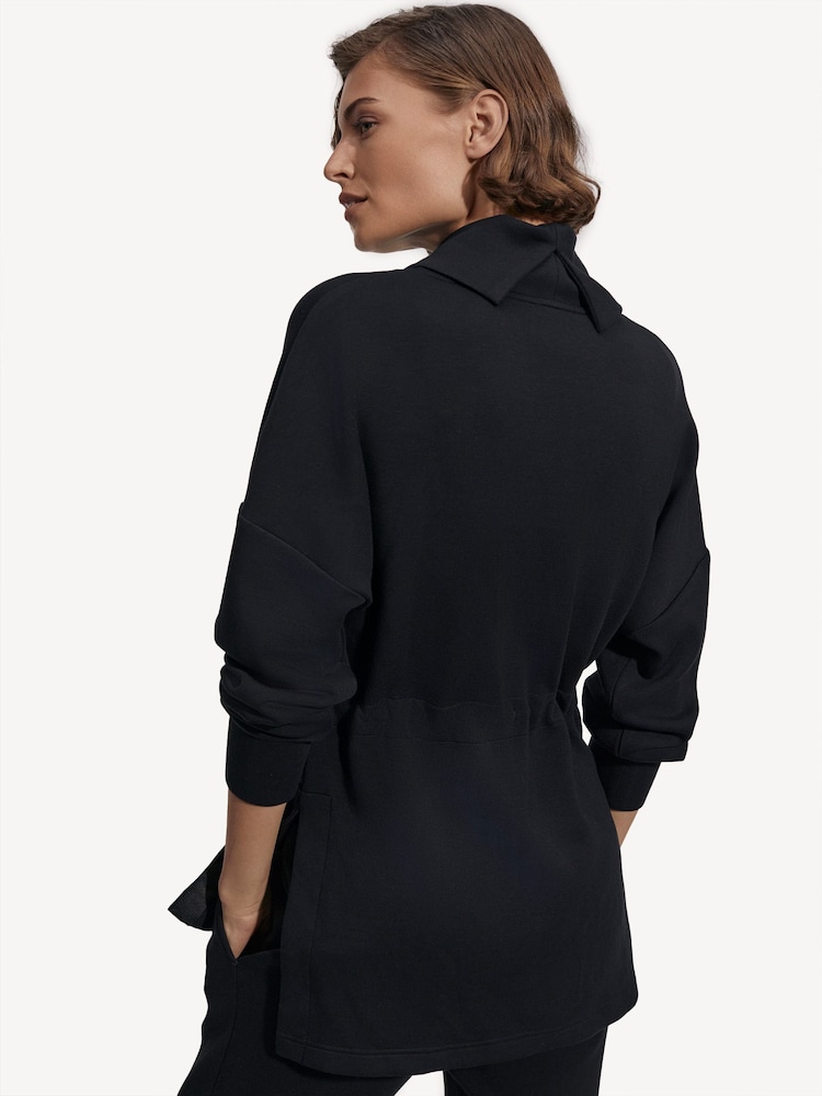 Varley Black Black Freya Sweatshirt - Image 2 of 5 Varley Black Black Freya Sweatshirt - Image 2 of 5