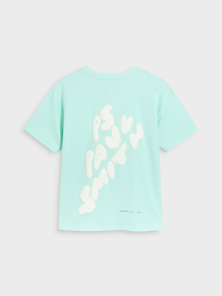 Paul Smith Junior garçon rouge/vert menthe 100% coton Signature Lot de 3 t-shirts décontractés - Image 3 of 6