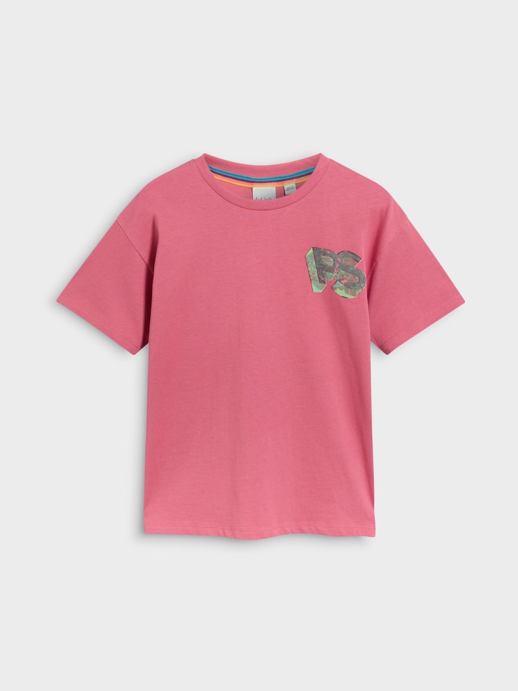 Paul Smith Junior garçon rouge/vert menthe 100% coton Signature Lot de 3 t-shirts décontractés - Image 4 of 6