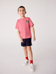 Paul Smith Junior Boys Red/Mint Green 100% Cotton Signature Relaxed T-Shirts Set 3 Pack - Image 6 of 6