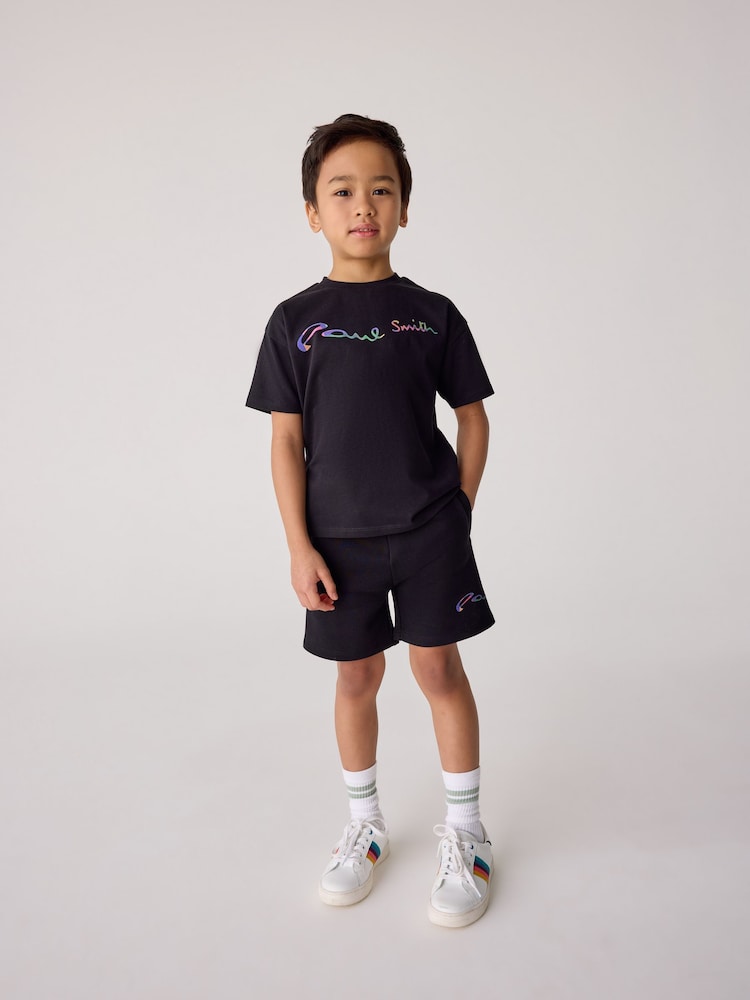 Schwarz - Paul Smith Junior Jungen Set mit Top und Shorts - Bild 1 von 8