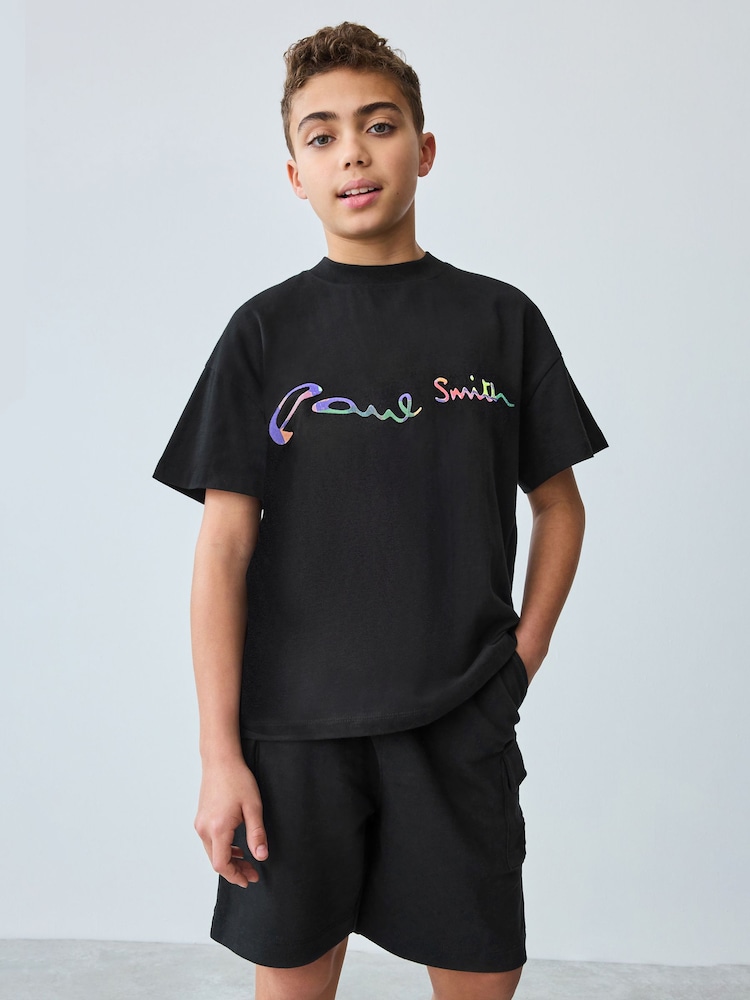 Negro - Conjunto de pantalones cortos y camiseta para niño de Paul Smith Junior - Imagen 1 de 16 Negro - Conjunto de pantalones cortos y camiseta para niño de Paul Smith Junior - Imagen 1 de 16