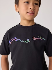 Schwarz - Paul Smith Junior Jungen Set mit Top und Shorts - Bild 4 von 8