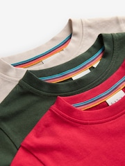 Красный - Набор из 3 футболок для мальчиков Paul Smith Junior Signature - Image 6 of 7