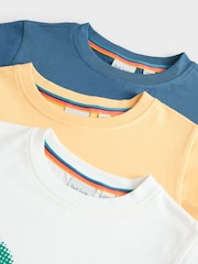 Weiß/Orange - Paul Smith Junior – Signature-T-Shirts für Jungen im 3er-Pack - Bild 14 von 23